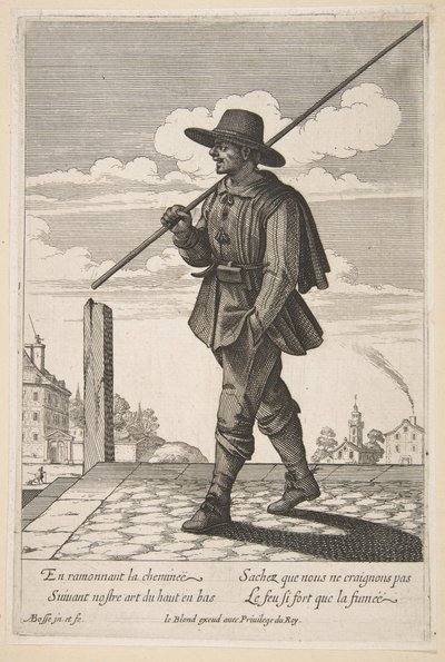 De schoorsteenveger, midden tot laat 17e eeuw door Abraham Bosse