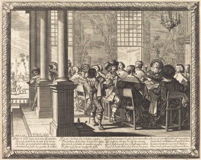 Het feest ter viering van de terugkeer van de verloren zoon door Abraham Bosse