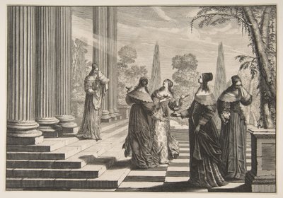 De dwaze maagden afgewezen, ca. 1635 door Abraham Bosse