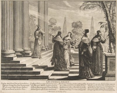 De dwaze maagden afgewezen, ca. 1635 door Abraham Bosse