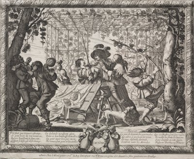 De vier seizoenen: Herfst door Abraham Bosse