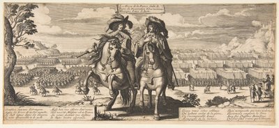 De Franse troepen: Lodewijk XIII en Gaston d