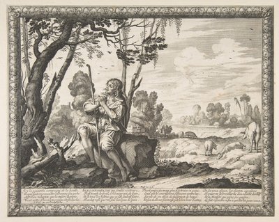 De Verloren Zoon die Varkens Hoedt door Abraham Bosse