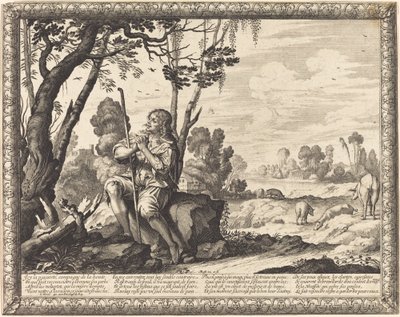 De verloren zoon als varkenshoeder door Abraham Bosse
