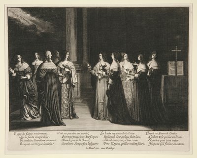 De Wijze en Dwaze Maagden door Abraham Bosse