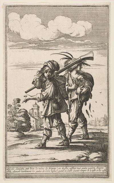 Twee plunderaars door Abraham Bosse