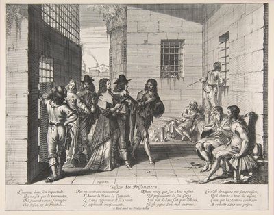Bezoek aan gevangenen door Abraham Bosse
