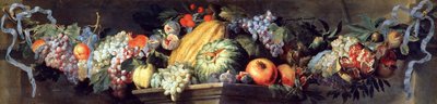 Feest van fruit en bloemen door Abraham Brueghel
