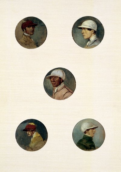 Studies van Jockeys door Abraham Cooper
