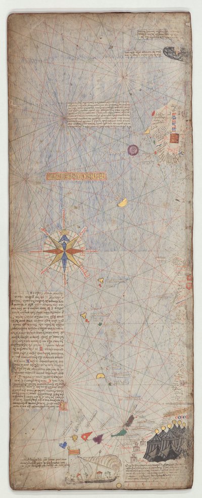 Catalaanse Atlas, Blad 5, 1375 door Abraham Cresques