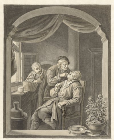 De tandarts door Abraham Delfos