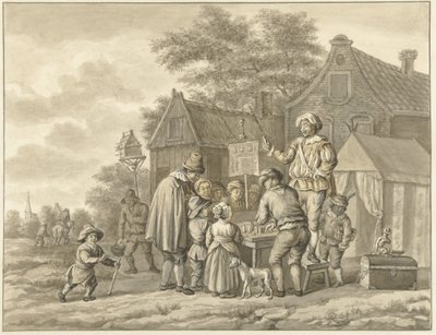 Kwakzalver door Abraham Delfos