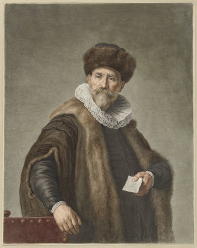 Portret van Nicolaas Ruts door Abraham Delfos