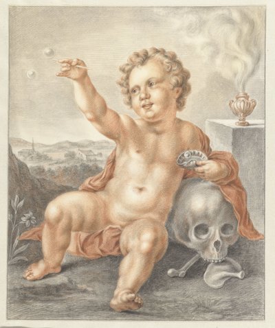 Vanitas door Abraham Delfos