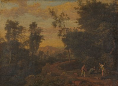 Diana en haar nimfen op jacht door Abraham Genoels (attributed to)