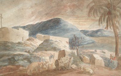 Arcadisch Landschap door Abraham Genoels