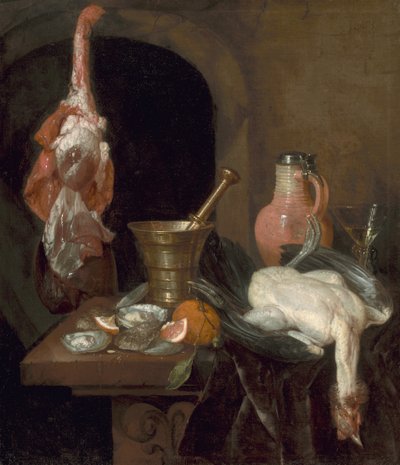 Voorbereidingen voor een Maaltijd door Abraham Hendricksz van Beyeren