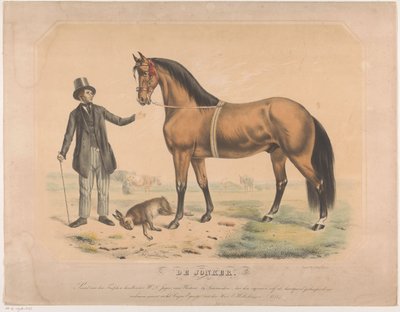 Paard van W.L. de Jager uit Wartena door Abraham Hendrik Winter
