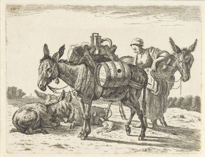 Pakezels door Abraham Hendrik Winter