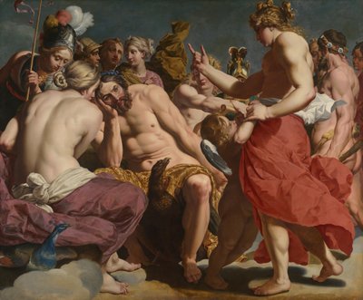 Jupiter Berispt door Venus, c. 161213 door Abraham Janssens