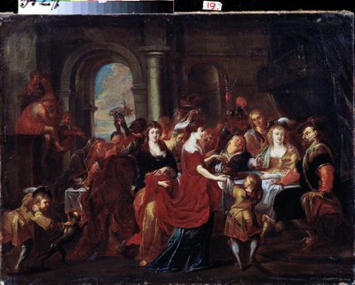Het feestmaal van Herodes door Abraham Jansz. van Diepenbeeck