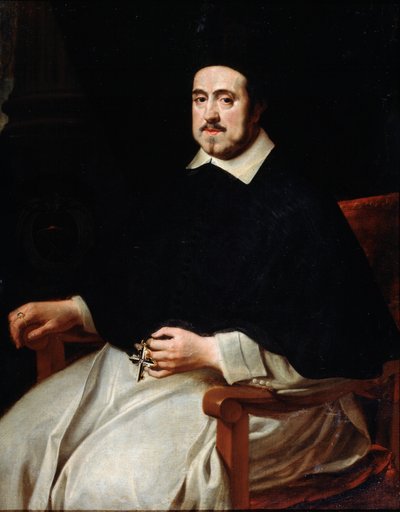 Portret van de bisschop van Antwerpen Ambrosius Cappelus door Abraham Jansz van Diepenbeeck