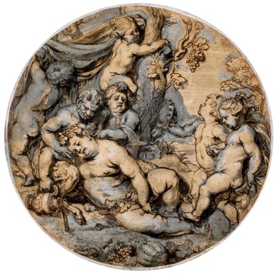 Slapende Bacchus, 17e eeuw door Abraham Jansz van Diepenbeeck