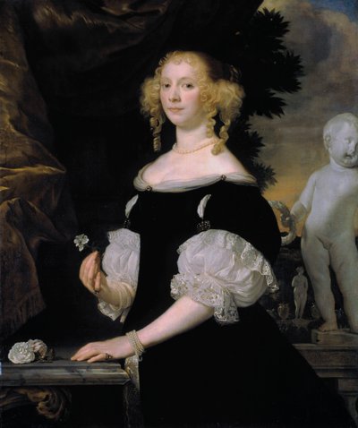 Portret van een Vrouw, 1670 door Abraham Lambert Jacobsz Tempel van den