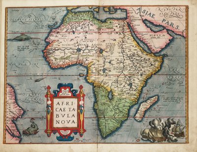 Een nieuwe kaart van Afrika door Abraham Ortelius