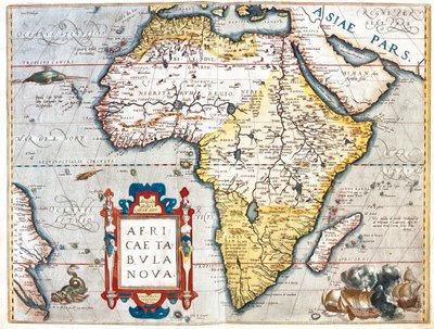 Afrika door Abraham Ortelius