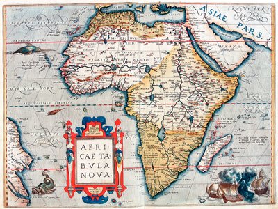 Beschrijving van het Afrikaanse continent door Abraham Ortelius