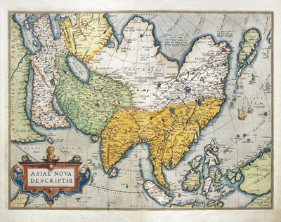 Kaart van Azië, uit Theatrum Orbis Terrarum door Abraham Ortelius door Abraham Ortelius