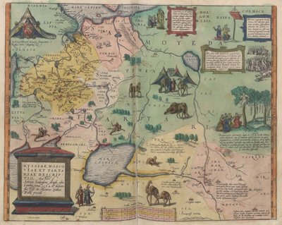 Kaart van Rusland Uit: Theatrum Orbis Terrarum, 1573 door Abraham Ortelius