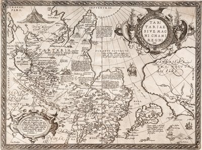 Kaart van Rusland Uit: Theatrum Orbis Terrarum door Abraham Ortelius