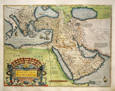 Kaart van Turkije, uit Theatrum Orbis Terrarum door Abraham Ortelius door Abraham Ortelius