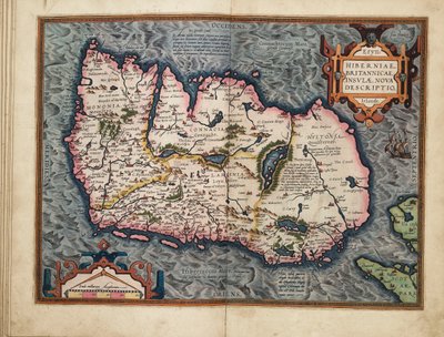 Nieuwe beschrijving van Ierland, de Britse eilanden door Abraham Ortelius