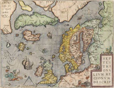 De Oostzee Uit: Theatrum Orbis Terrarum, ca. 1608-1610 door Abraham Ortelius