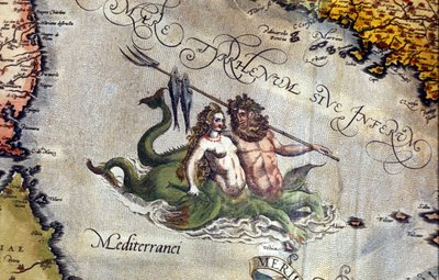 Triton en Sirene in de Middellandse Zee. 