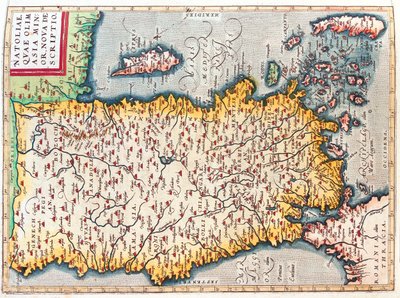Turkije, Cyprus door Abraham Ortelius