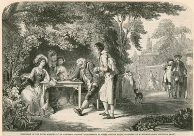 Goudsmid bij het White Conduit House, Islington, Londen door Abraham Solomon