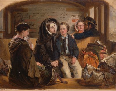 Tweede klas - Het afscheid. Zo scheiden we rijk in verdriet, arm in afscheid. door Abraham Solomon