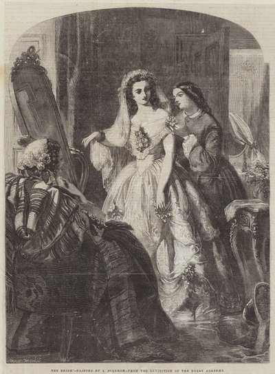 De Bruid (gravure) door Abraham Solomon
