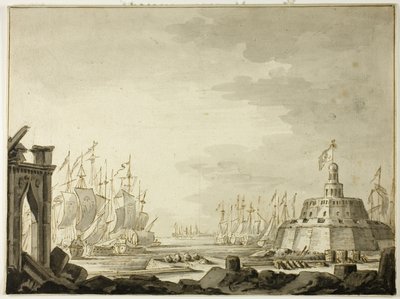 Malta, Haven van Valletta door Abraham Storck