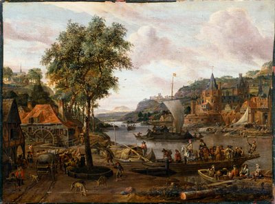 Zeilboten, 17e of vroege 18e eeuw door Abraham Storck