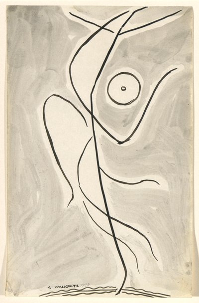 Dansabstractie: Isadora Duncan door Abraham Walkowitz