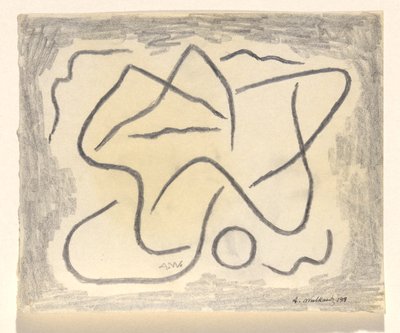 Ritmische lijnen: abstractie door Abraham Walkowitz