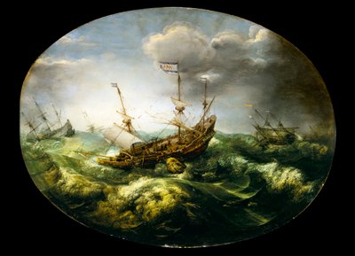 Jona en de walvis, begin tot midden 17e eeuw door Abraham Willaerts
