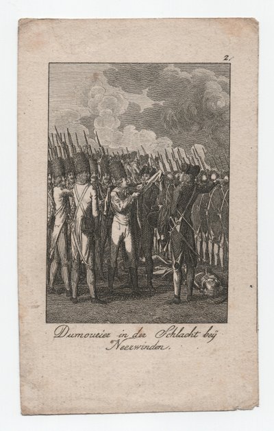 Dumouriez in de Slag bij Neerwinden, ca. 1795 door Abraham Wolfgang Küffner