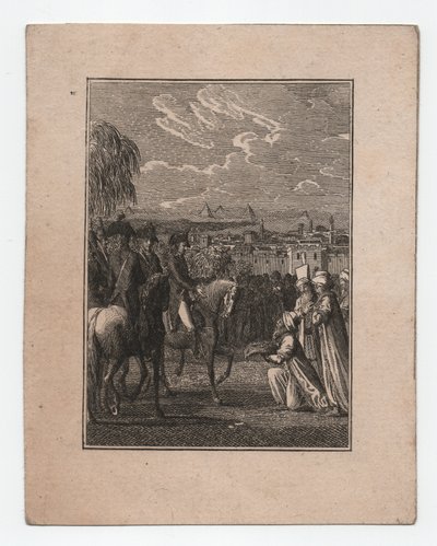 Napoleon in Egypte, ca. 1795 door Abraham Wolfgang Küffner