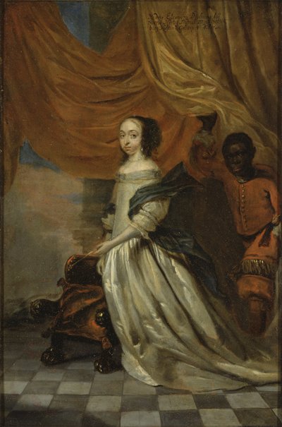 Portret van Hedvig Eleonora van Holstein-Gottorp (1636-1715), Koningin van Zweden door Abraham Wuchters
